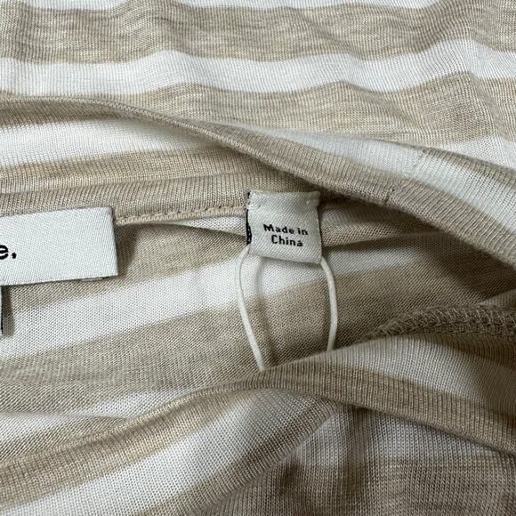 Vince NWT Stripe Bracelet Sleeve Crewneck Long Sleeve T-Shirt Size XL Soft Cozy - Picture 6 of 12